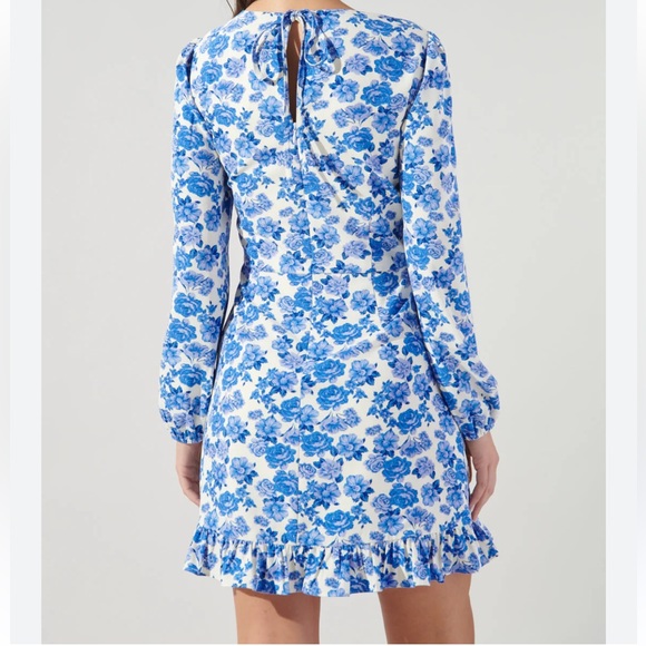 Sugar lips Wilma Floral Ruffle Flounce Mini Dress size L NWT - Picture 2 of 8